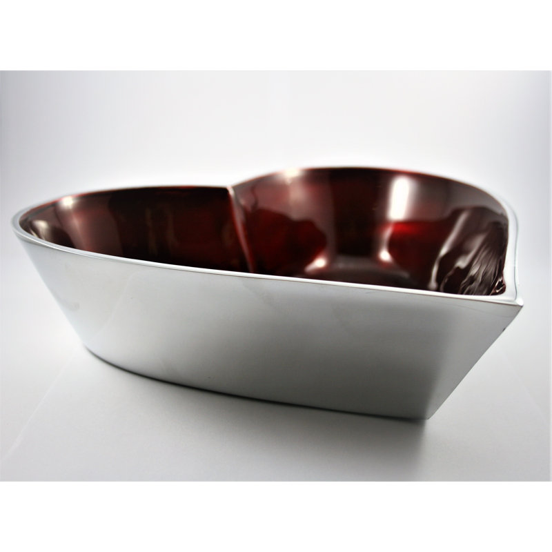 17 Stories Rosevale Aluminum Serving Bowl, Red