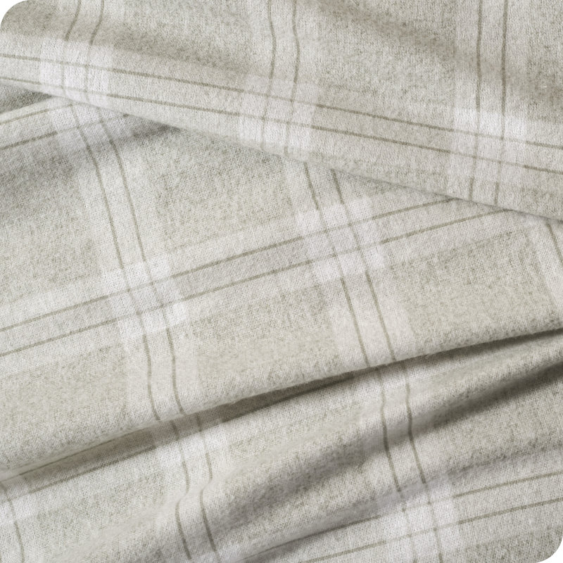 Ensemble de draps 100% flanelle de coton, Ensemble de draps pour très grand lit avec 2 taie