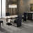 Sherilynn WHITE/BLACK DINING TABLE