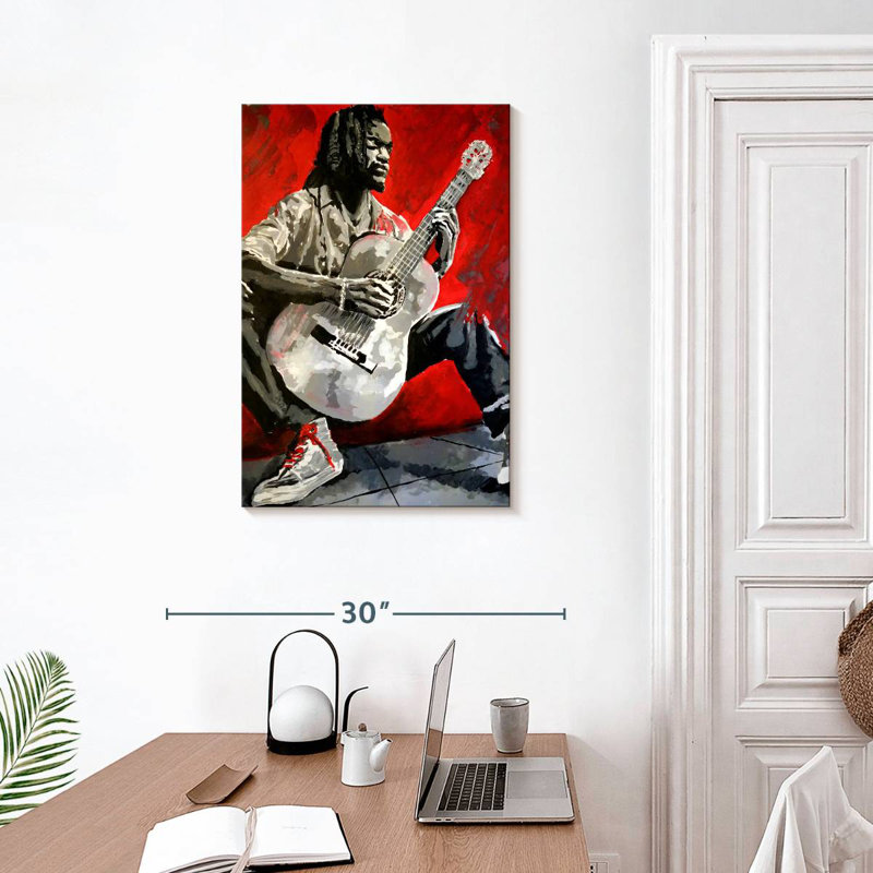 Abarca Jazz Player, 30" H x 20" W