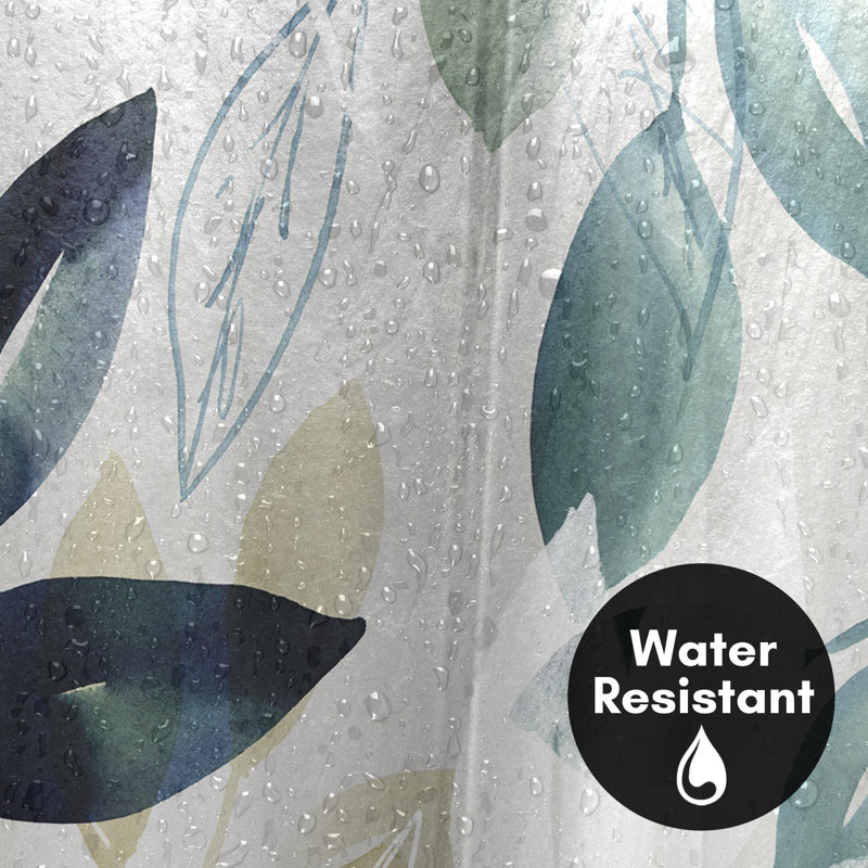 Botanical Shower Curtain Green Sleeves by PI Creative Art