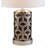 Polyresin Table Lamp, Weave Design