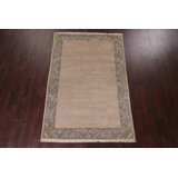 Amy-May One-of-a-Kind 5'4" X 8'0" Wool Area Rug in Beige