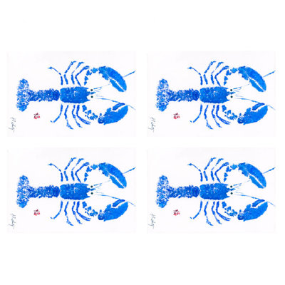Ensemble de 4 napperons 18 po Lobster