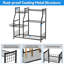 Garden Tool Organizer Stand, Garage Tool Storage Organization, Yard Tool Racks With Lockable Wheels, Fit For Long-handled Tools/rakes/brooms ﻿