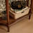 Retro Solid Wood Console Table with 1 Drawer