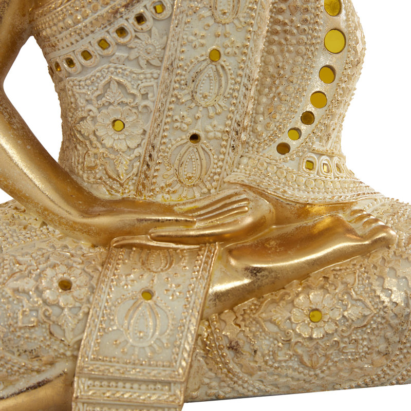 Bouddha assis en polystone Bansemer