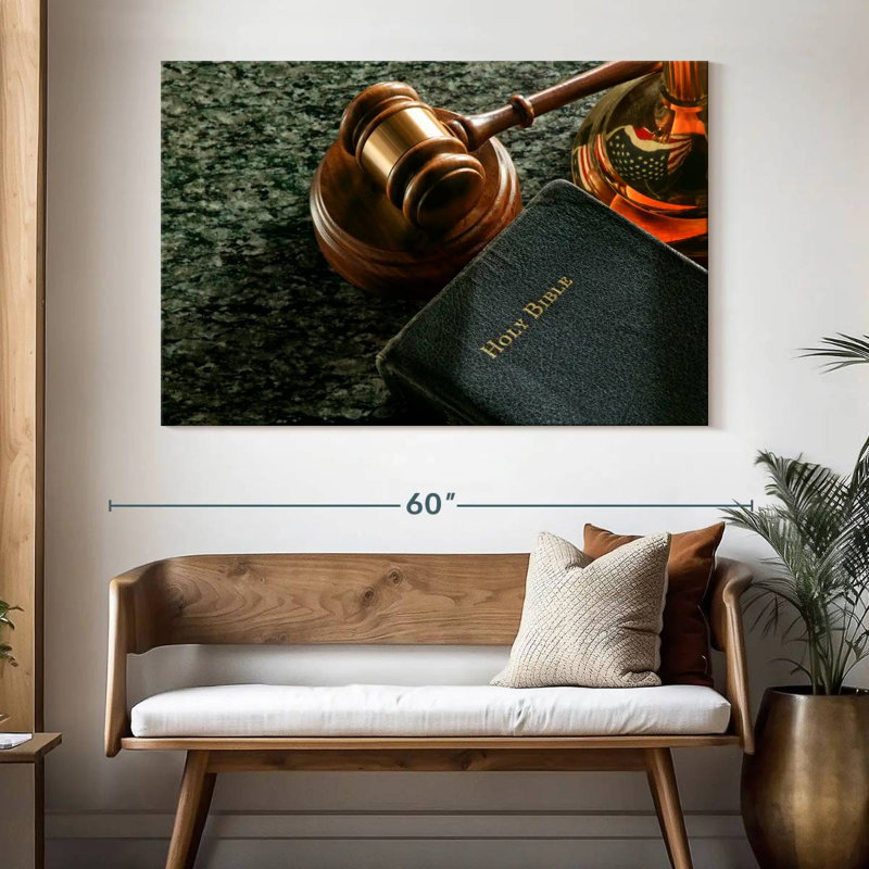 Système de justice américain Alcaraz, H 34 po x l 51 po