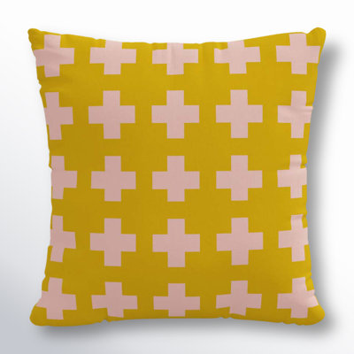 Dema Geometric Indoor/Outdoor Throw Pillow