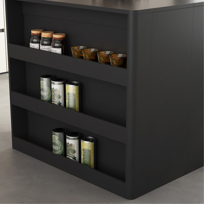 Table de salle à manger extensible pliable pour 1 à 10 personnes, console multifonctionnelle en bois extensible, Black