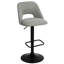Tabouret de bar rotatif à hauteur ajustable Bridgette-1974955259