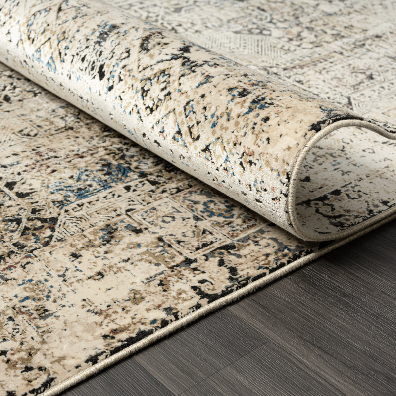 Lydian Area Rug in Earth Tones, Rectangle 5'3" x 7'7"