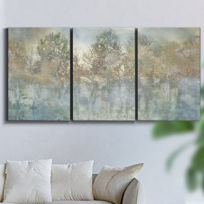 Au crépuscule, Turnwood sur toile, reproduction de 3 pièces