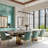 5 - Light Dimmable Shaded Linear Chandelier-1245544446