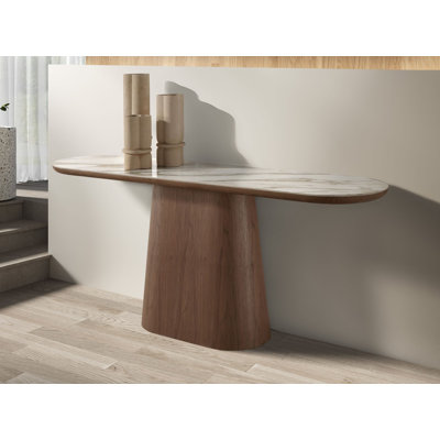 45 cm W Marble Top Console Table