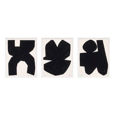 Shauna "Module on White" 3-Piece Painting Set