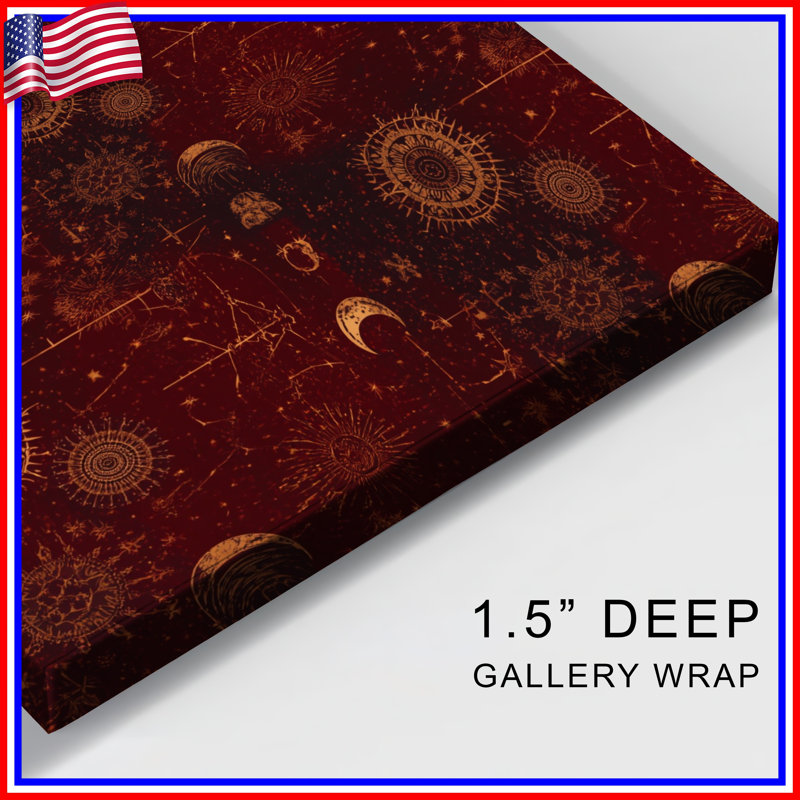 Toile de galerie Celestial Moons, 16 x 16 inches