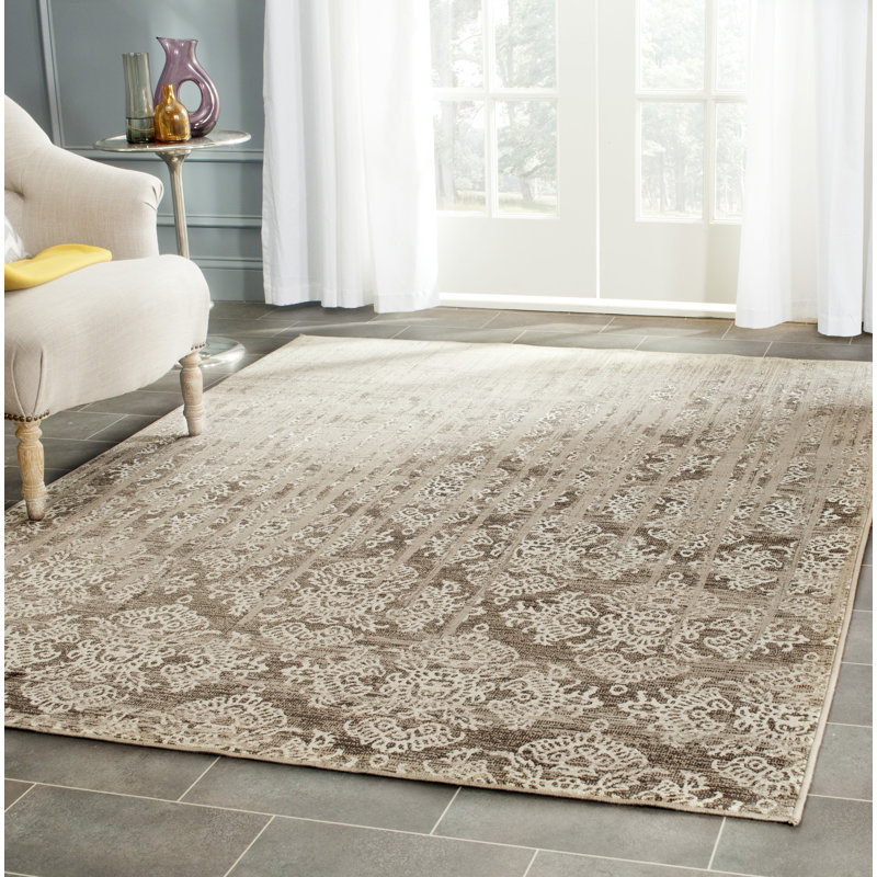 Priebe Performance Geometric Rug, Rectangle 4' x 5'7"