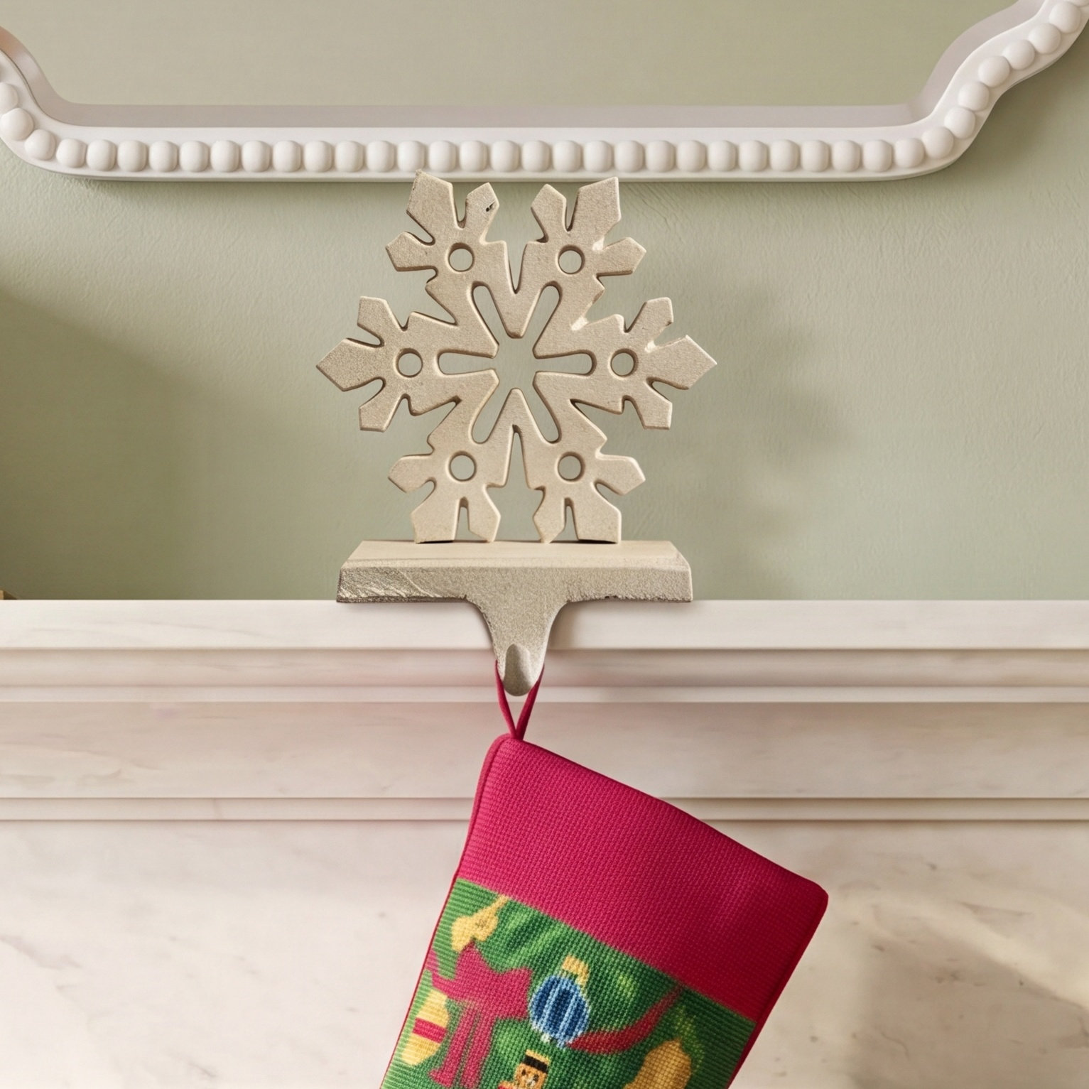Snowflake Stocking Holder
