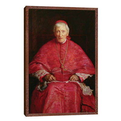 Portrait Of Cardinal Newman (1801-90) by Sir John Everett Millais - Floater Frame Painting on Canvas