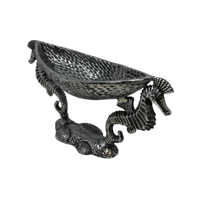 Double Seahorse Oval Bowl