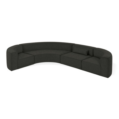 Mix Modular Upholstered L-Shaped Sectional Reversible