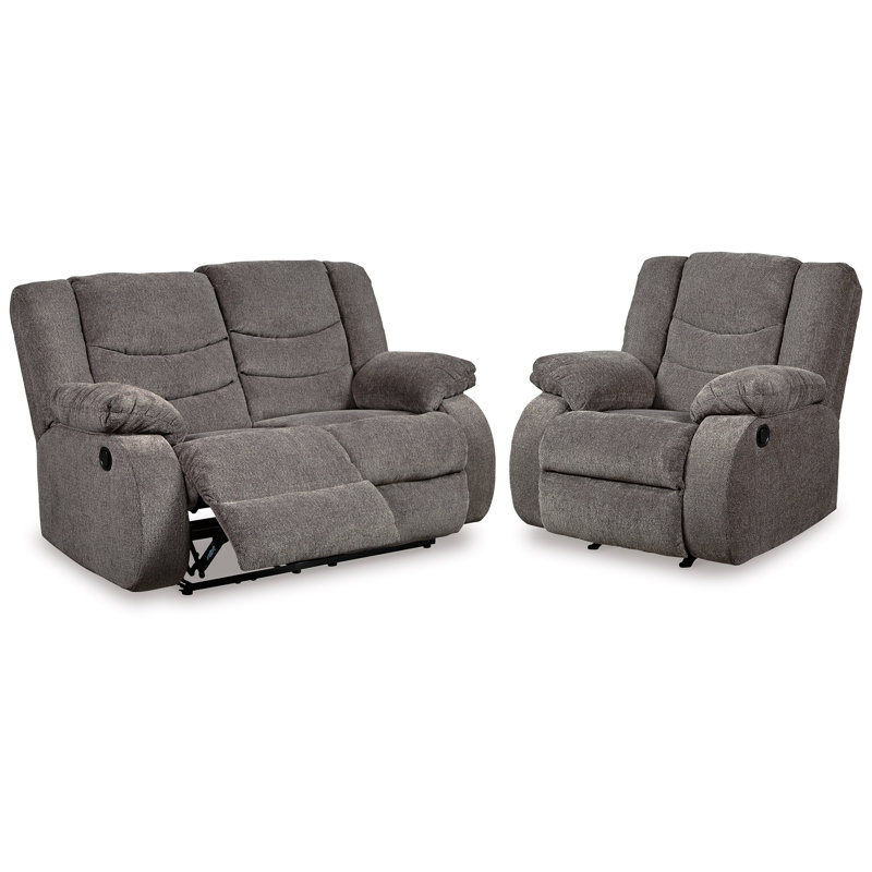 Causeuse et fauteuil inclinable Tulen, Gris