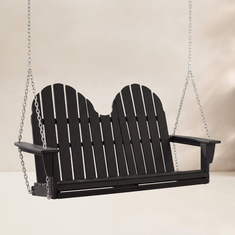 Balançoire 48 "Vineyard Adirondack, Noir
