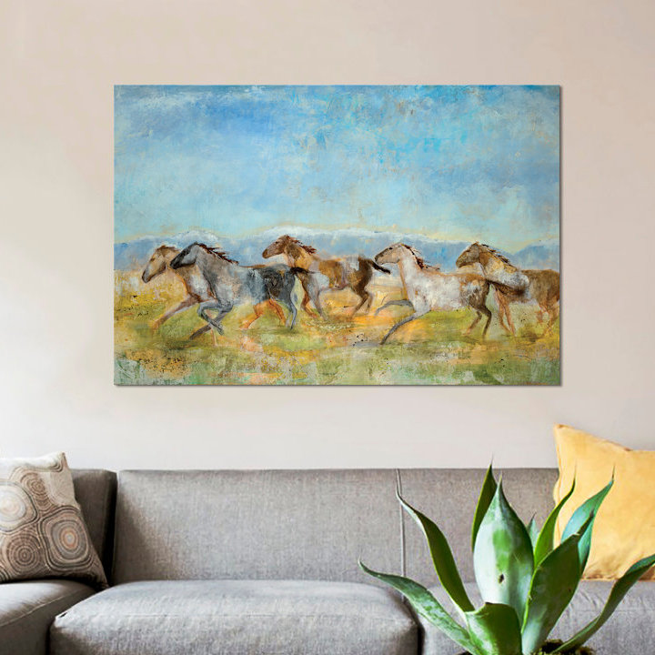 Excitation par Jill Martin - reproduction d'art sur toile tendue, H 18 po x l 26 po x P 1,5 po, Toile tendue, Pas de tapis