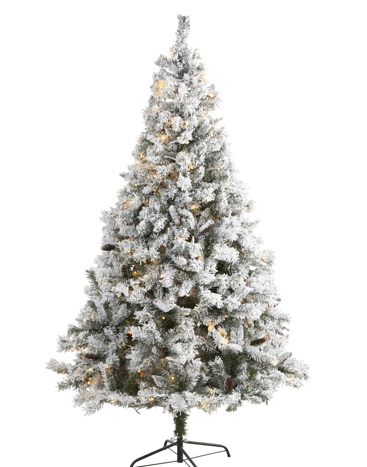 Lighted Artificial Christmas Tree, 7' H