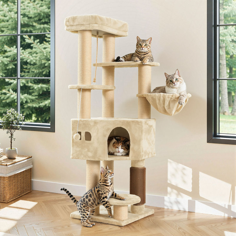 157 H Cat Tree, Beige