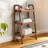 3 Tiered Solid Wood Ladder Storage Bookcase-1863801770