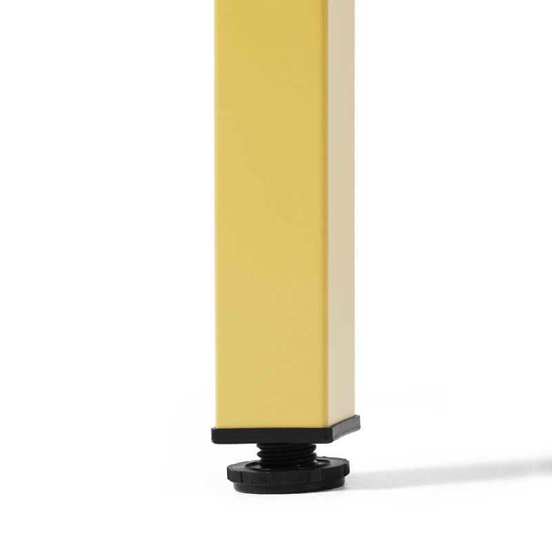 Table de salle à manger rectangulaire 59 po x 35,4 po, Jaune