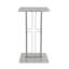 Podium assemblé Fixturedisplays® pour plancher, croix, acier et panneau de fibres à densité moyenne - Argent 119759 - Podium assemblé