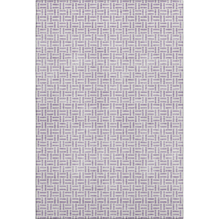 Premium Machine Washable Prisco Lavender Rug