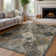 Violia Moroccan Bloom Medallion Area Rug – Plush Textured Accent with Non-Slip Backing