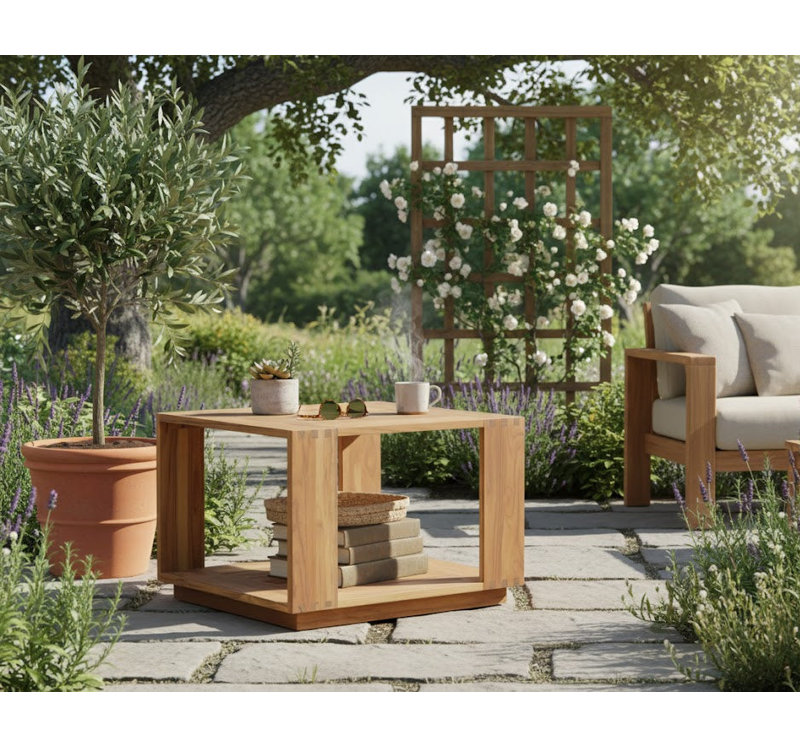 Table de bout en teck Imperial Grove, Brun