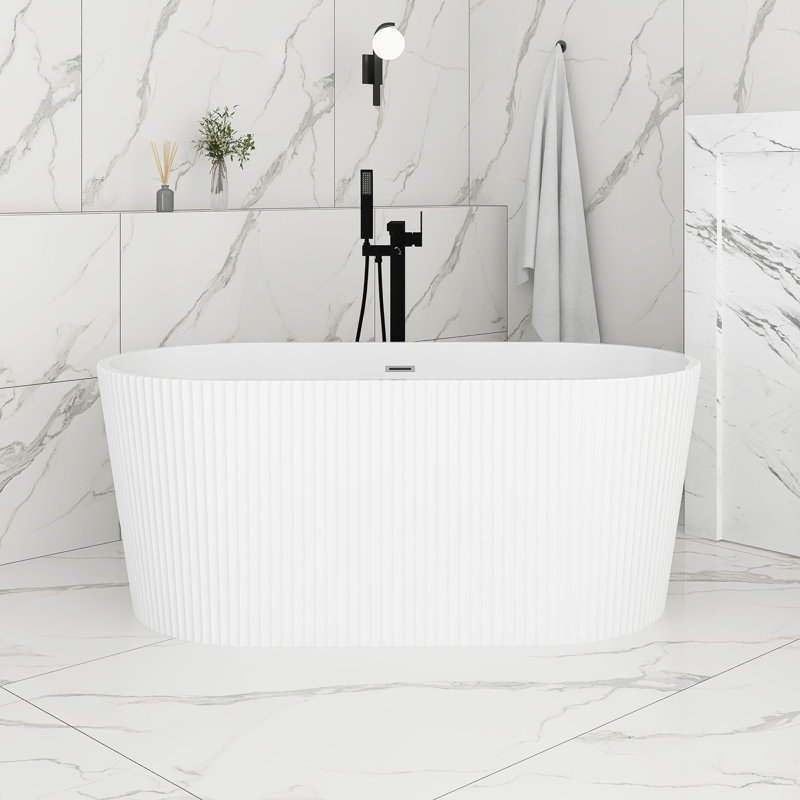 59'' Acrylic Freestanding Soaking Bathtub