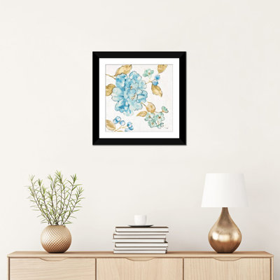 «Blue Blossom II», reproduction sur toile tendue