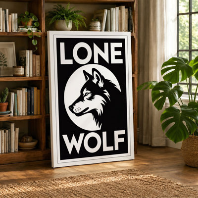Lone Wolf Vintage - Wrapped Canvas
