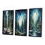 «Winter Snowy Evergreen», 3 pièces sur toile-1173625943-1173625942