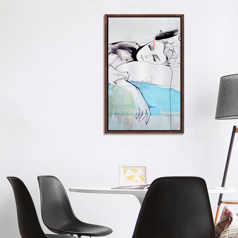 Maddelina 1 Piece Wall Art on Canvas, 101.6 cm H x 66.04 cm W, Classic Brown Wood Framed