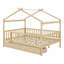 Lit en bois avec deux tiroirs-1115442675
