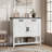 Farmhouse Entryway Table With 2-Door Cabinet & 2 Drawers-1870809181