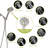 8 Hand Shower In Brushed Nickel - Gel Nozzle, 59" Stainless Steel Hose Customizable Experience 8 Modes, 4.7" Head, Rejuvenate Your Daily-118752337
