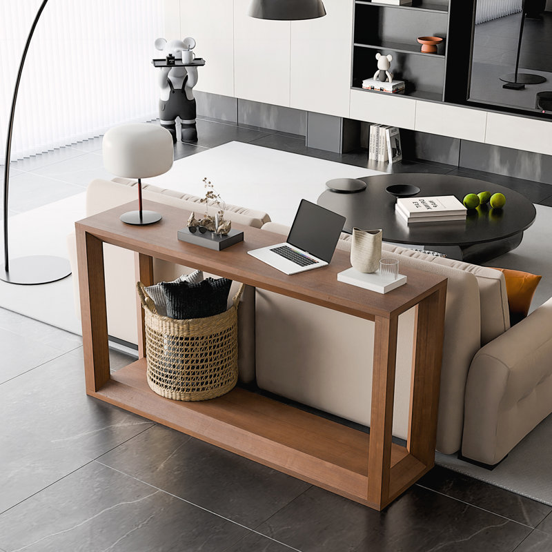 Console 60 po, Marron foncé