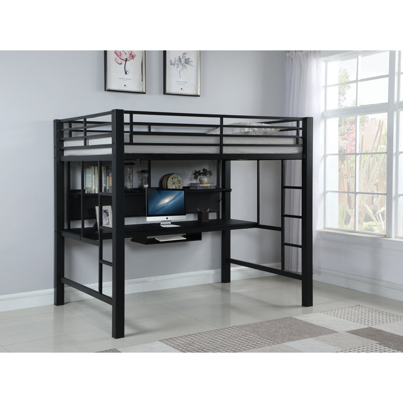Cavallacci Full Metal Platform Loft Bed with Built-in-Desk by Isabelle & Max?