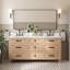 ARIEL Monroe 72 Double Sink Bathroom Vanity with Carrara Quartz Top-1267535068-1267535058-1236486688