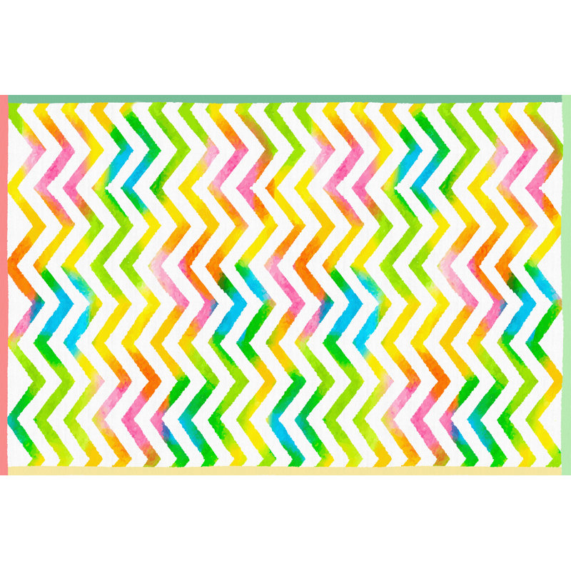 Ryley Rectangle 100 cm x 150 cm Vinyl Area Rug