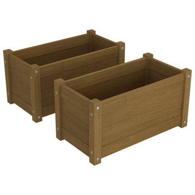 Melora Wood Pot Planter